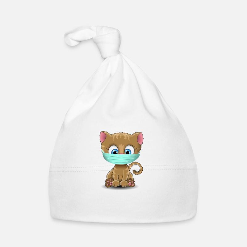 Chat garde-bouche Bonnet bio Bébé