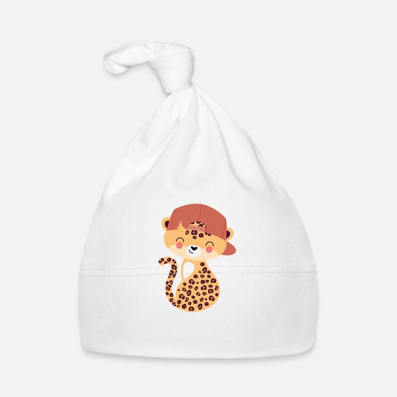 Leopard mit Capy Baby Bio-Mütze