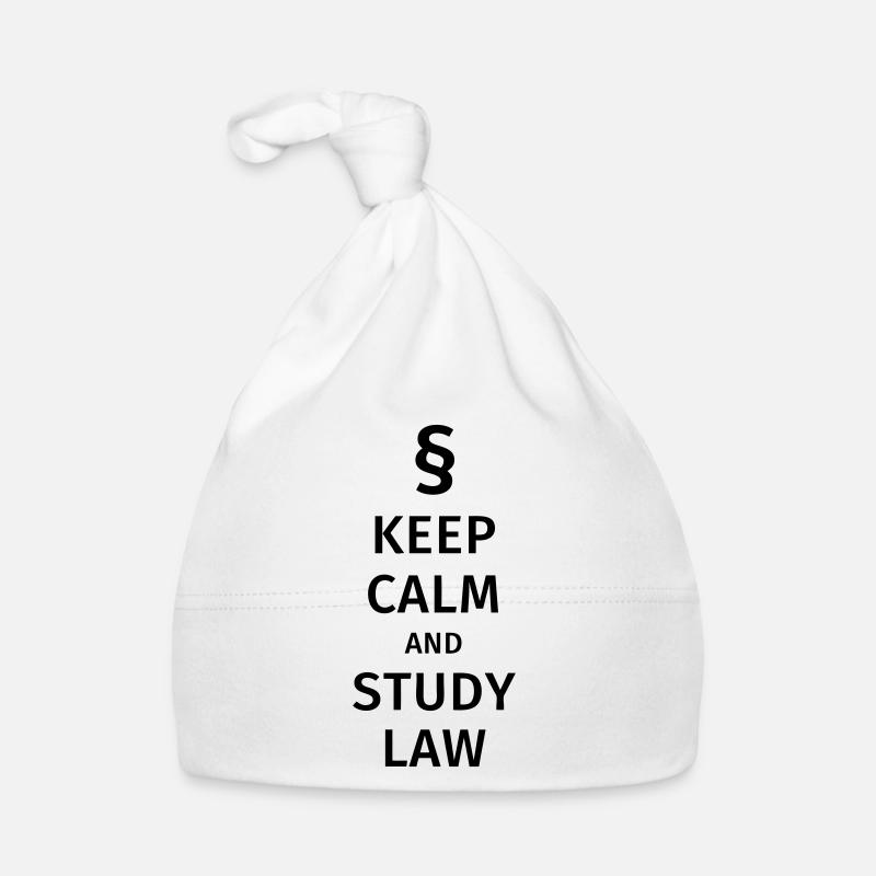 keep calm and study law Bonnet bio Bébé
