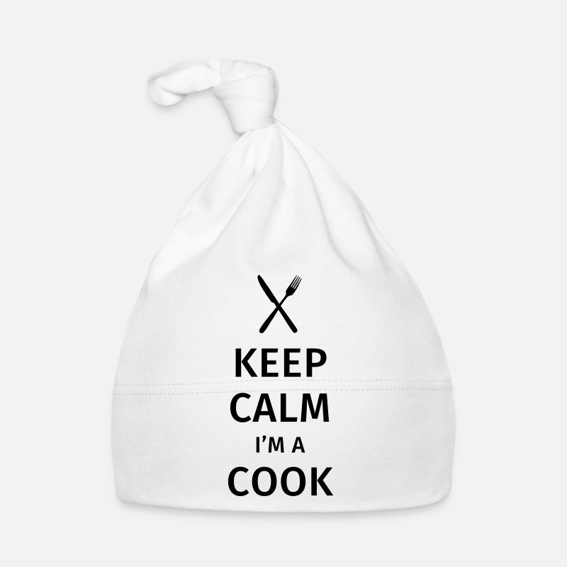 Keep Calm I'm a Cook Baby Bio-Mütze