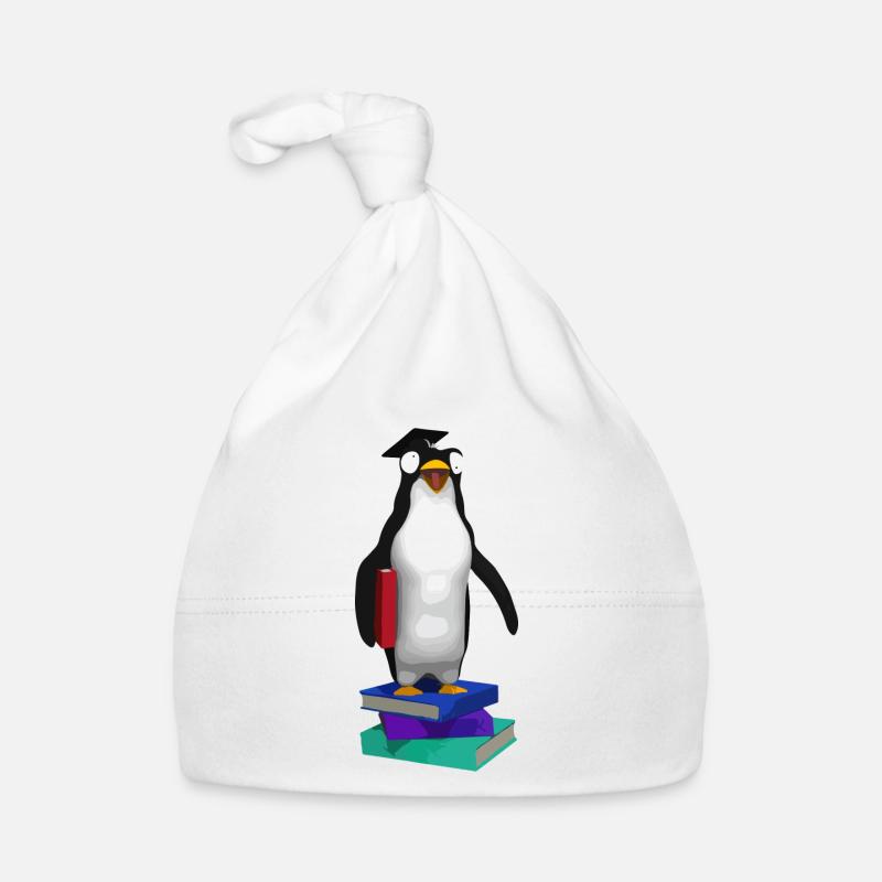 PinguinMops - Baby Bio-Mütze - Weiß