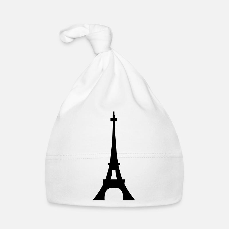 Eiffeltoren / Eiffeltower / Tour Eiffel - Baby Bio-Mütze - Weiß
