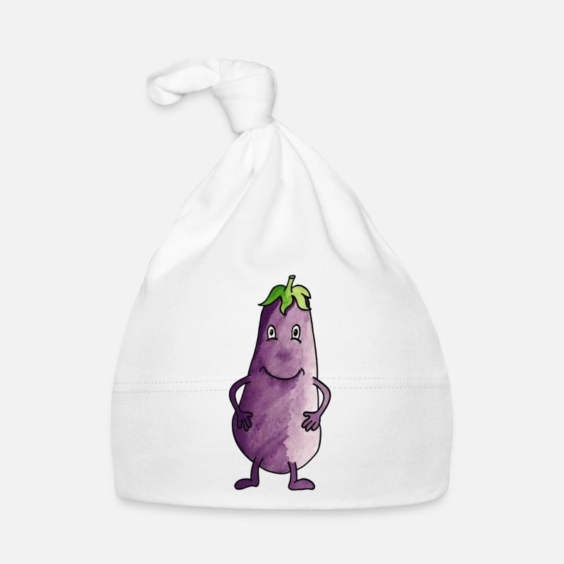 eggplant Organic Baby Cap
