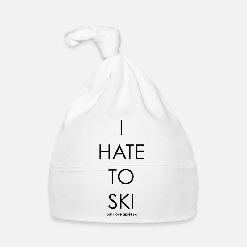 I Hate To Ski Organic Baby Cap