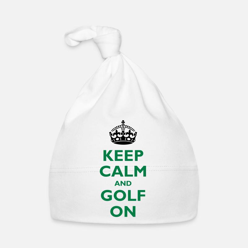 Keep calm and golf on Organic Baby Cap