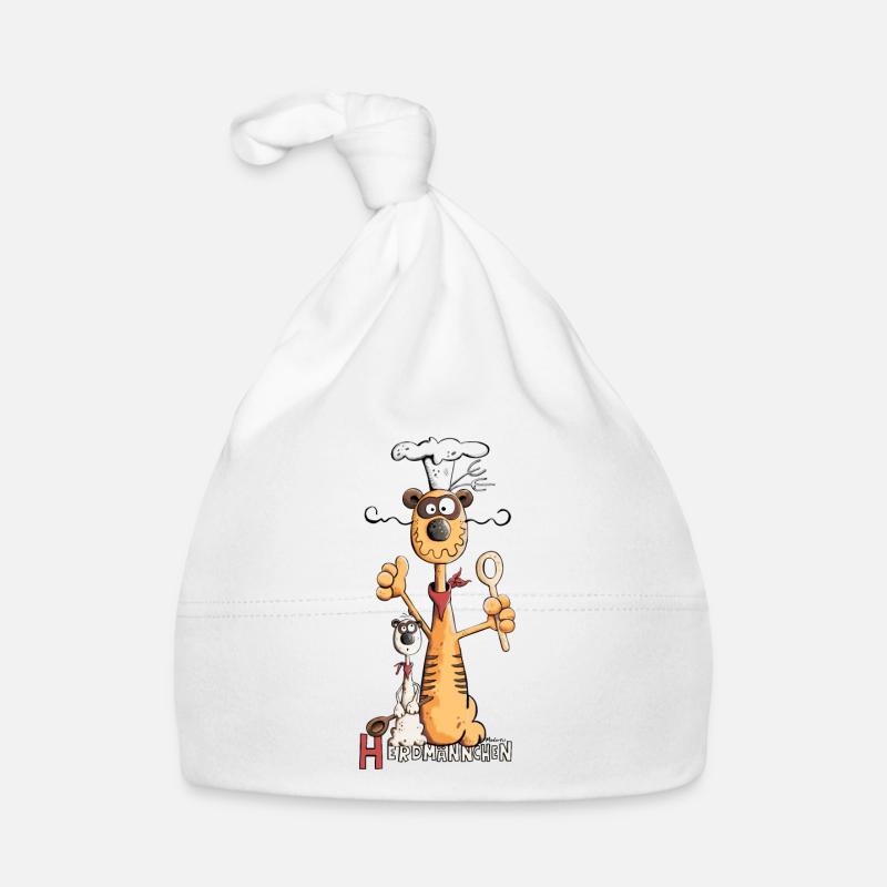 Lustiges Herdmännchen I Erdmännchen Koch Geschenk Baby Bio-Mütze