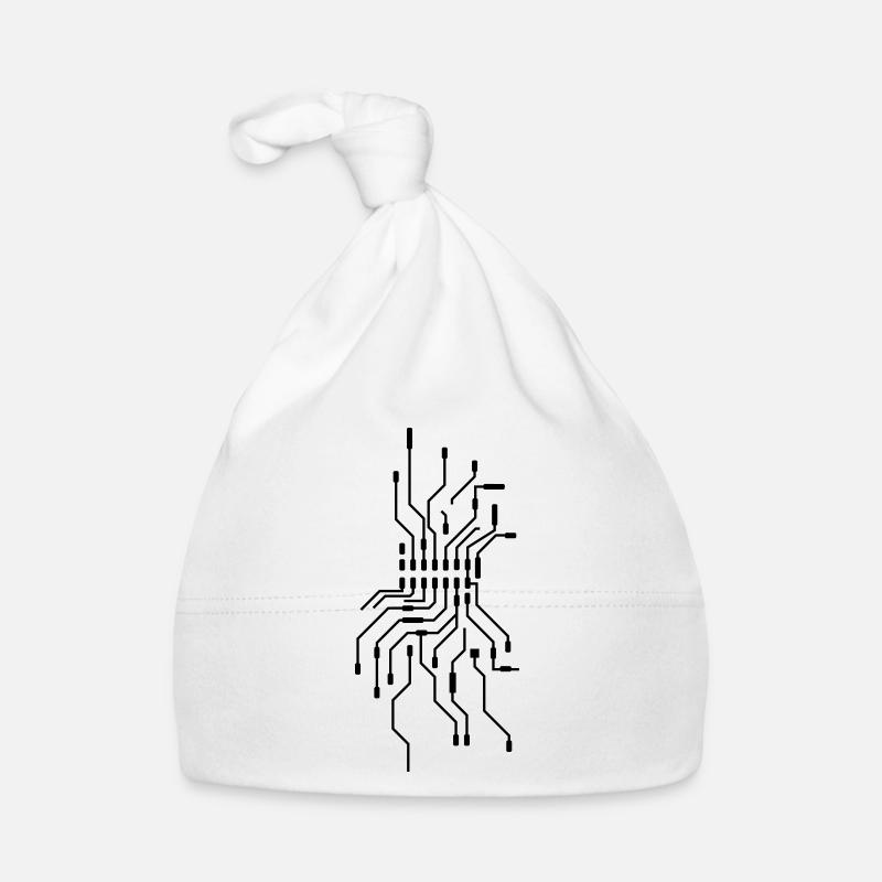 design cool cpu leitungen draht verkabelung comput Baby Bio-Mütze