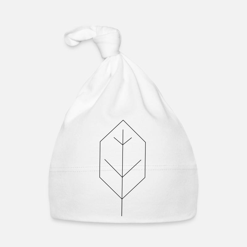 blatt kontur Baby Bio-Mütze