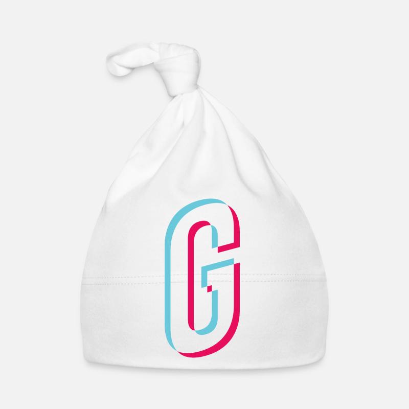 G - Buchstabe G Baby Bio-Mütze