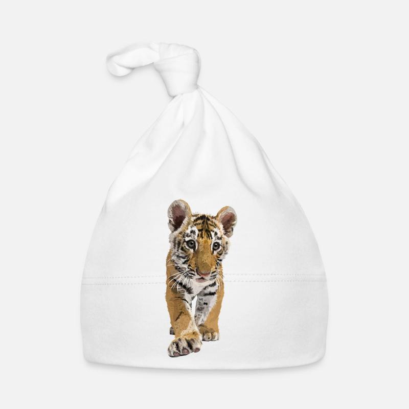 tigre du Bengale Bonnet bio Bébé