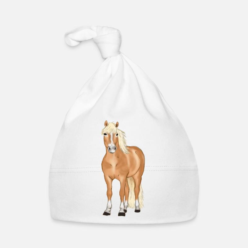 blonder Haflinger Baby Bio-Mütze