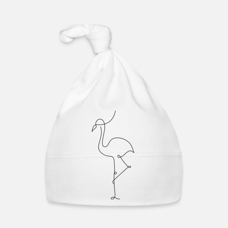 Stork - Organic Baby Cap - white