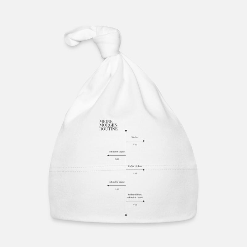 Morgenroutine Morgenmuffel Baby Bio-Mütze