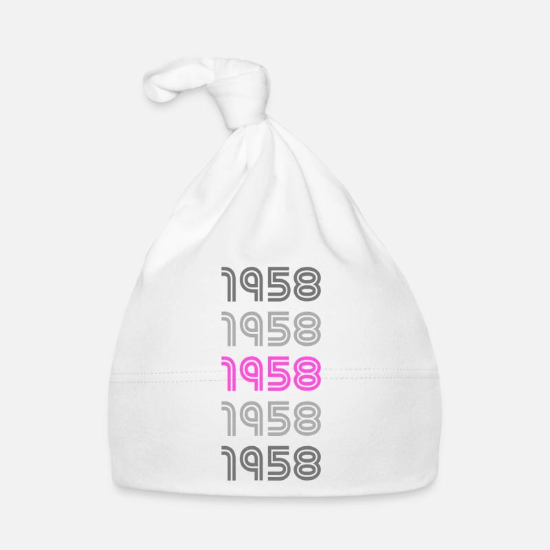 Year 1958 Organic Baby Cap