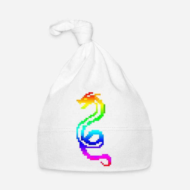 Dragon rétro coloré Bonnet bio Bébé