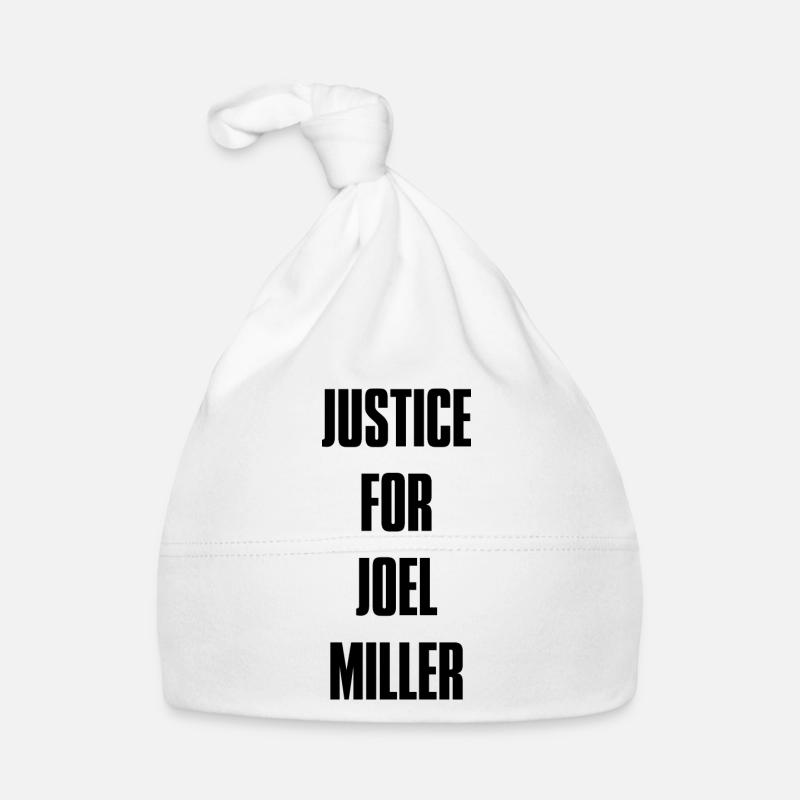 Justice For Joel Miller - Black Text Organic Baby Cap