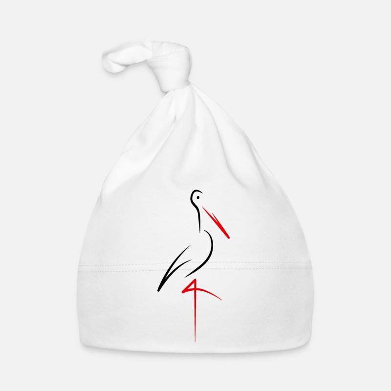 Cigogne Bonnet bio Bébé