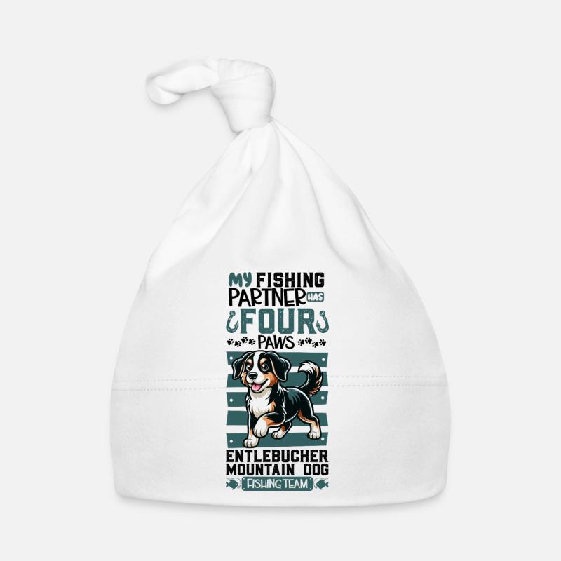 Pêche et lévrier estonien Bonnet bio Bébé