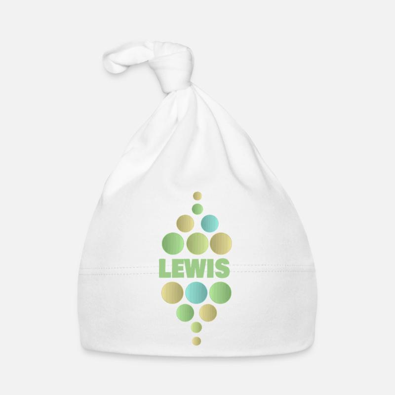 First name Lewis Organic Baby Cap