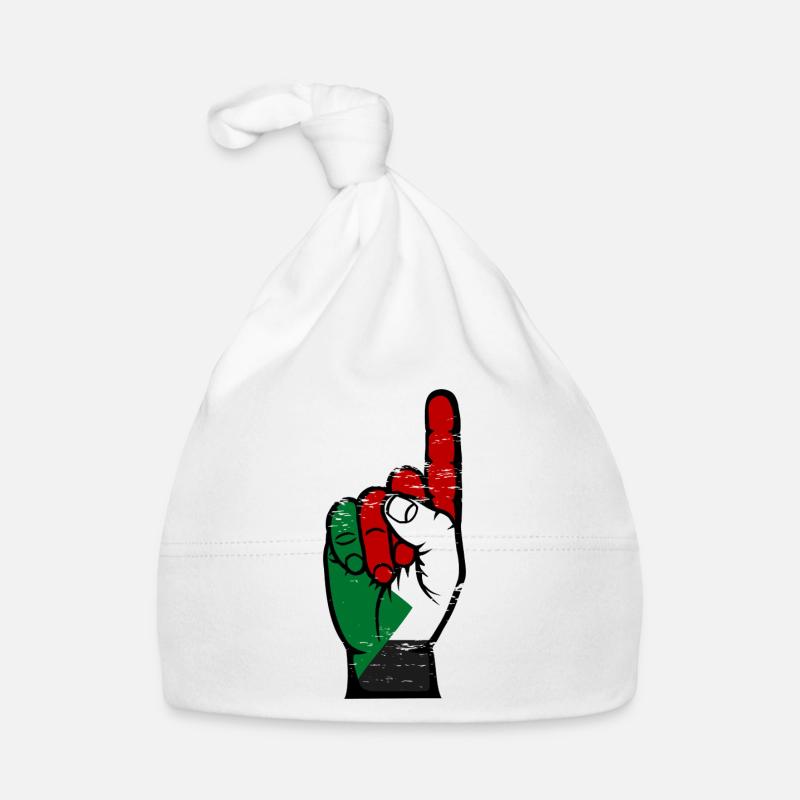 Drapeau soudanais numéro 1 utilisé Bonnet bio Bébé