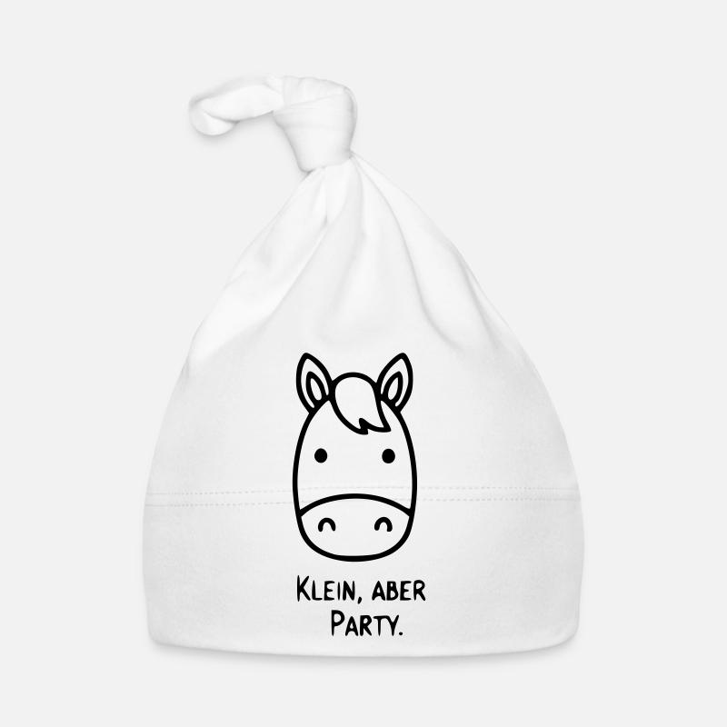 Süßes Pferd | Klein, aber Party! Baby Bio-Mütze
