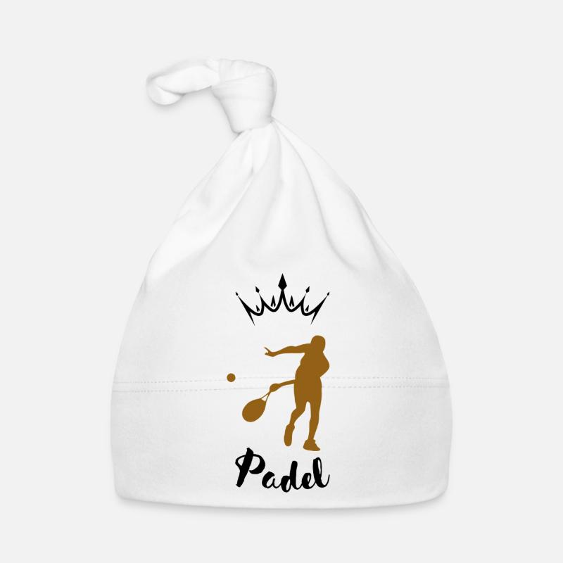 Padel-Silhouette Baby Bio-Mütze