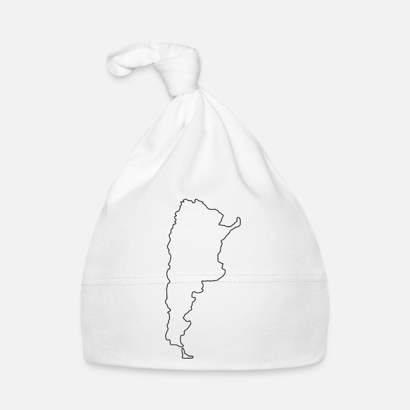 Argentina map Organic Baby Cap