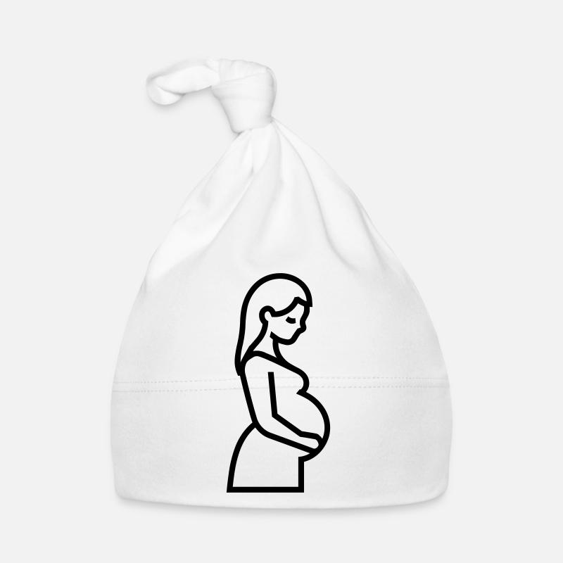 gravid kvinde Babyhue af økologisk bomuld