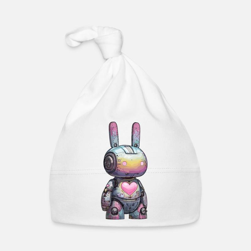 Pastel Robot Herzhart Bonnet bio Bébé