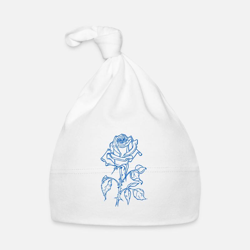 Blaue Rose Baby Bio-Mütze