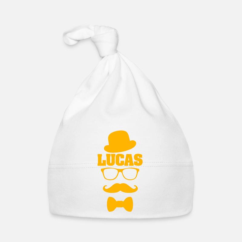 First name Lucas Organic Baby Cap