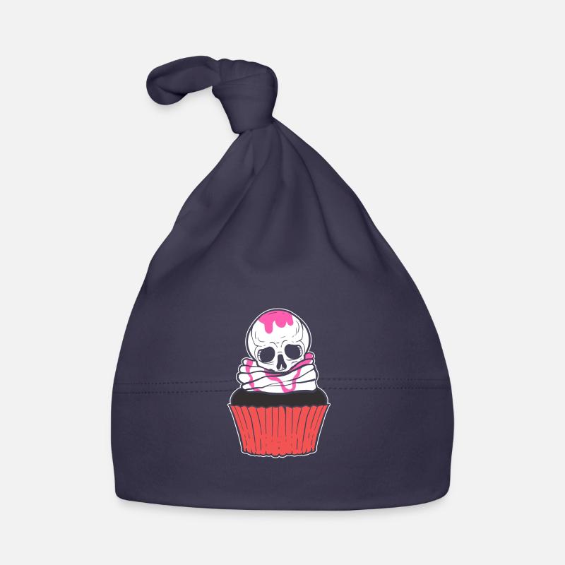 Skull Cupcake Baker Gift Organic Baby Cap