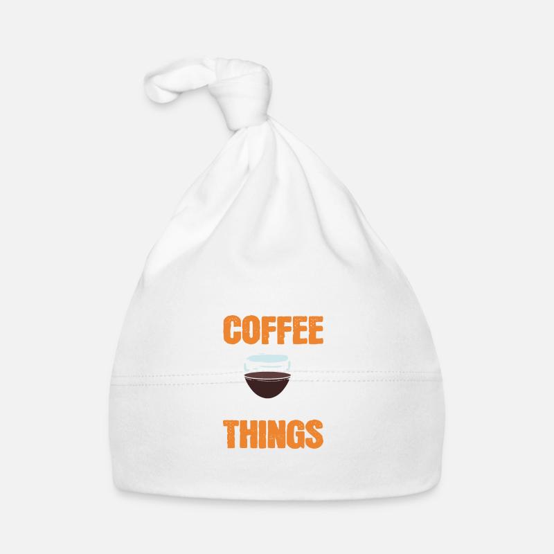 First I drink coffee lovers poison Organic Baby Cap