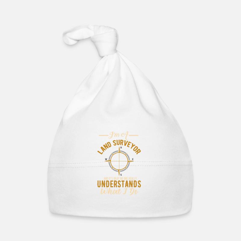 I am a surveyor funny land examiner -Kar Organic Baby Cap