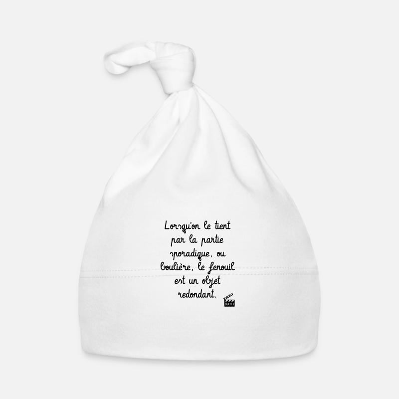 Kaameløtt - Réplique Culte - Citation Karadoc - Bonnet bio Bébé - blanc