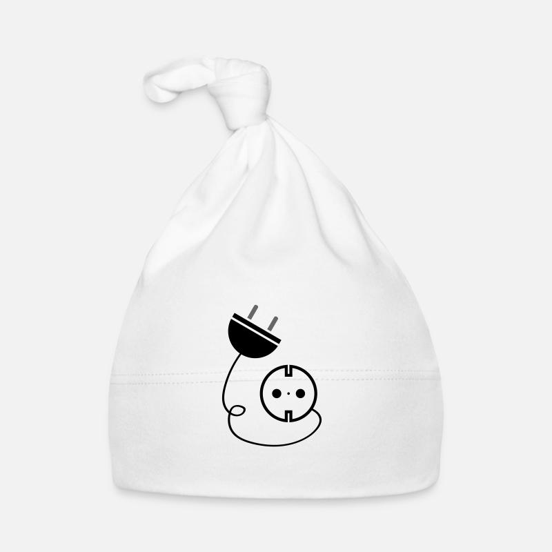 Socket Power Icon Electrician Organic Baby Cap