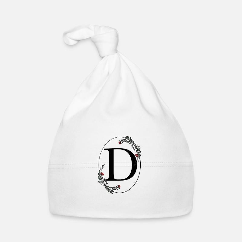 Lettre D Bonnet bio Bébé
