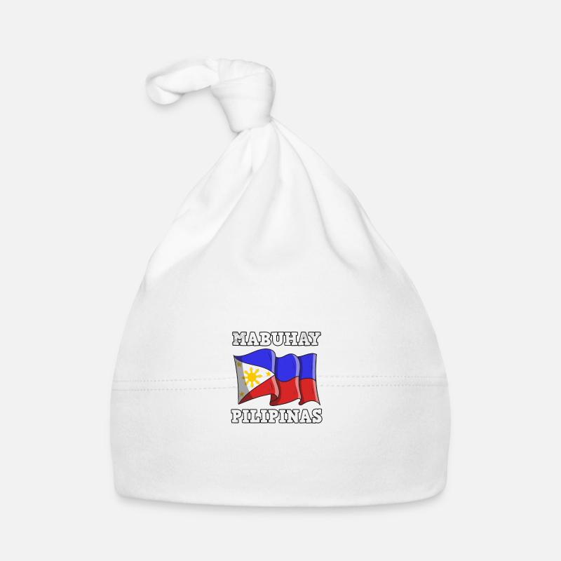 Philippines Drapeau philippin Mabuhay I Cadeau Bonnet bio Bébé