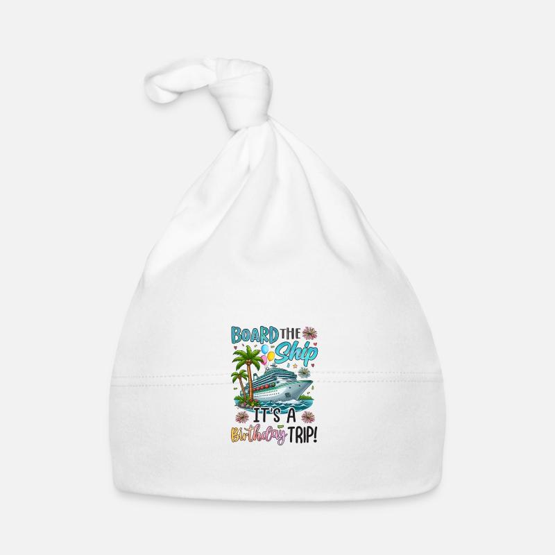 Montez à bord du navire C’est un anniversaire Bonnet bio Bébé