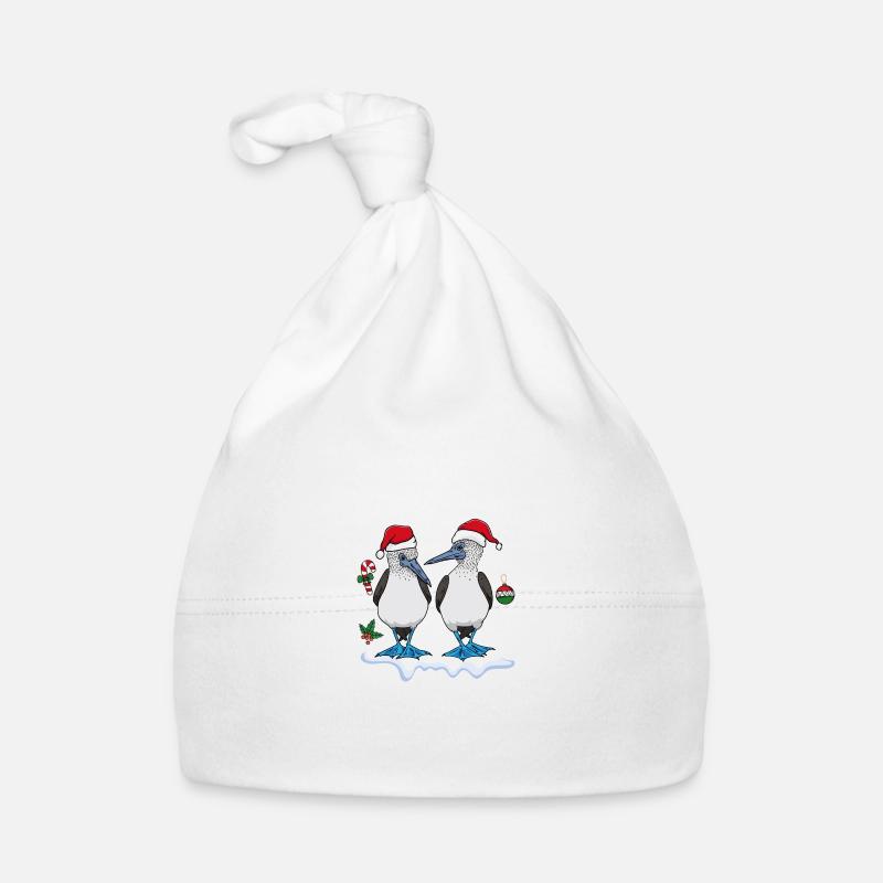Christmas Blue-footed Booby Organic Baby Cap