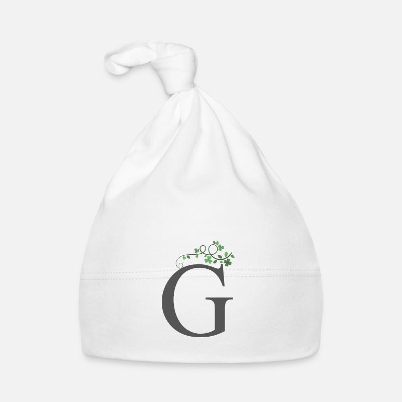 G avec trèfles Bonnet bio Bébé