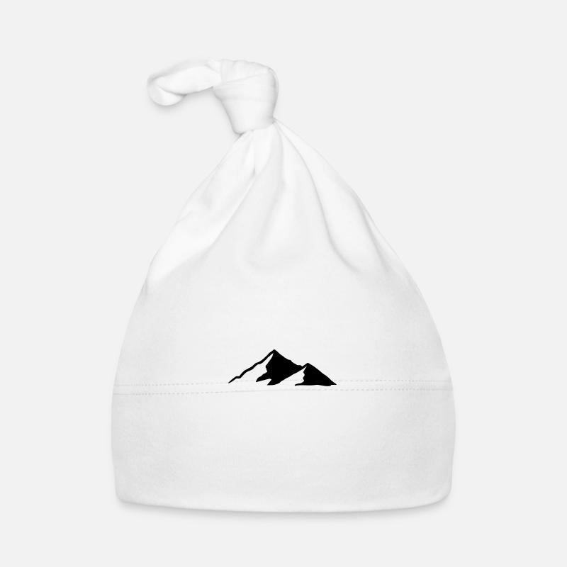 Mountains Mountain Mountains Mountain 04 Drawing area 5 Organic Baby Cap