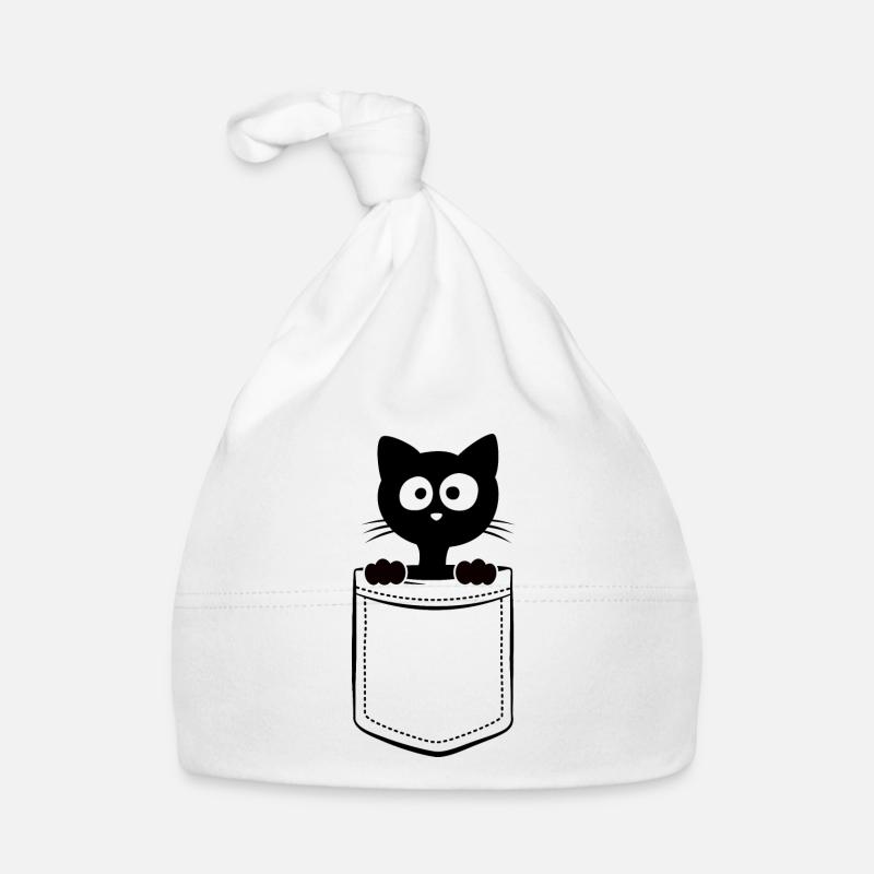 Mon chat dans le sac - Poche de poitrine Bonnet bio Bébé