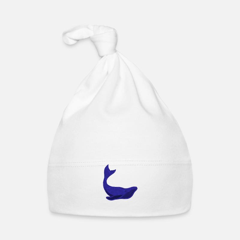Blauwal Baby Bio-Mütze