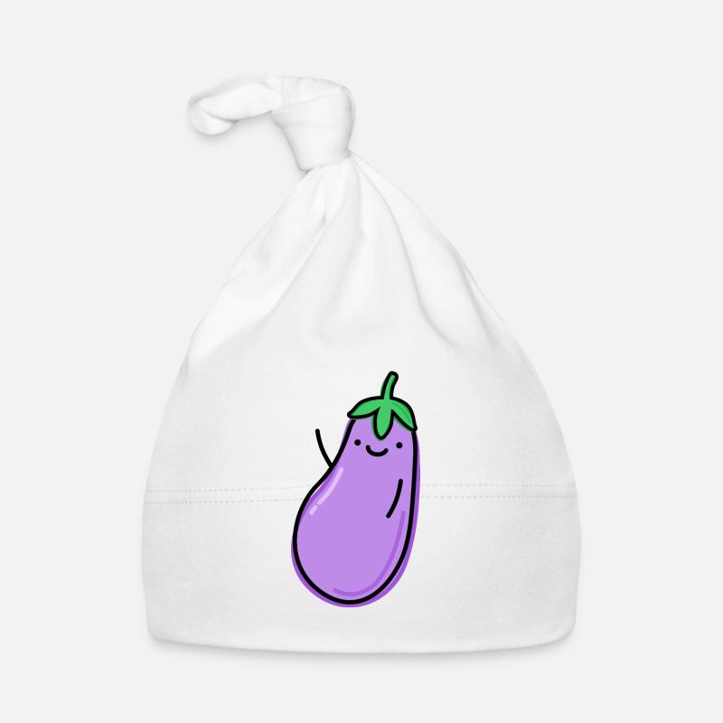 Eggplant (Eggplant) Organic Baby Cap
