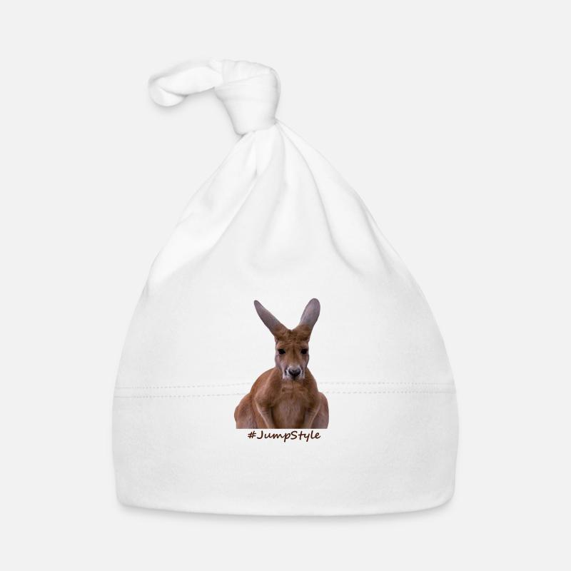 Kangoroo met Tekst Jumpstyle Bio-muts voor baby's