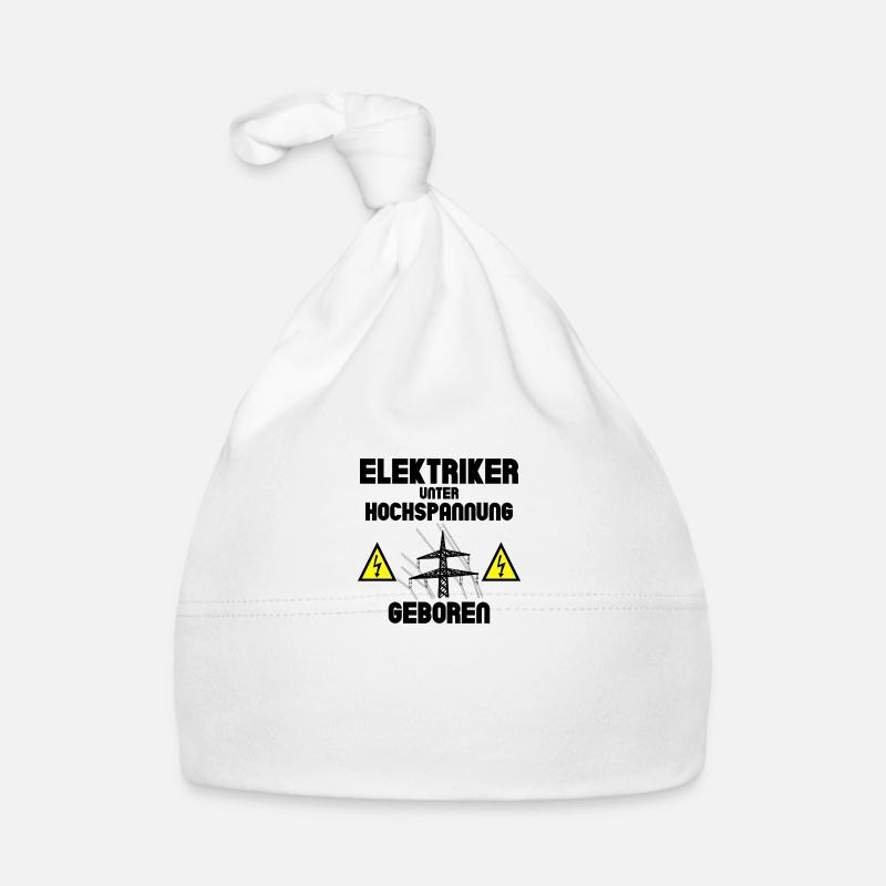 Electricians are born under high voltage Organic Baby Cap