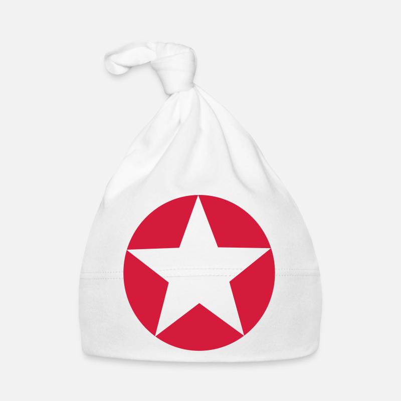 cercle etoiles - Bonnet bio Bébé - blanc