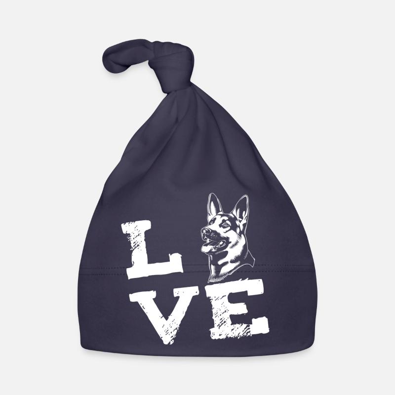 LOVE - German Shepherd - German Shepherd Organic Baby Cap