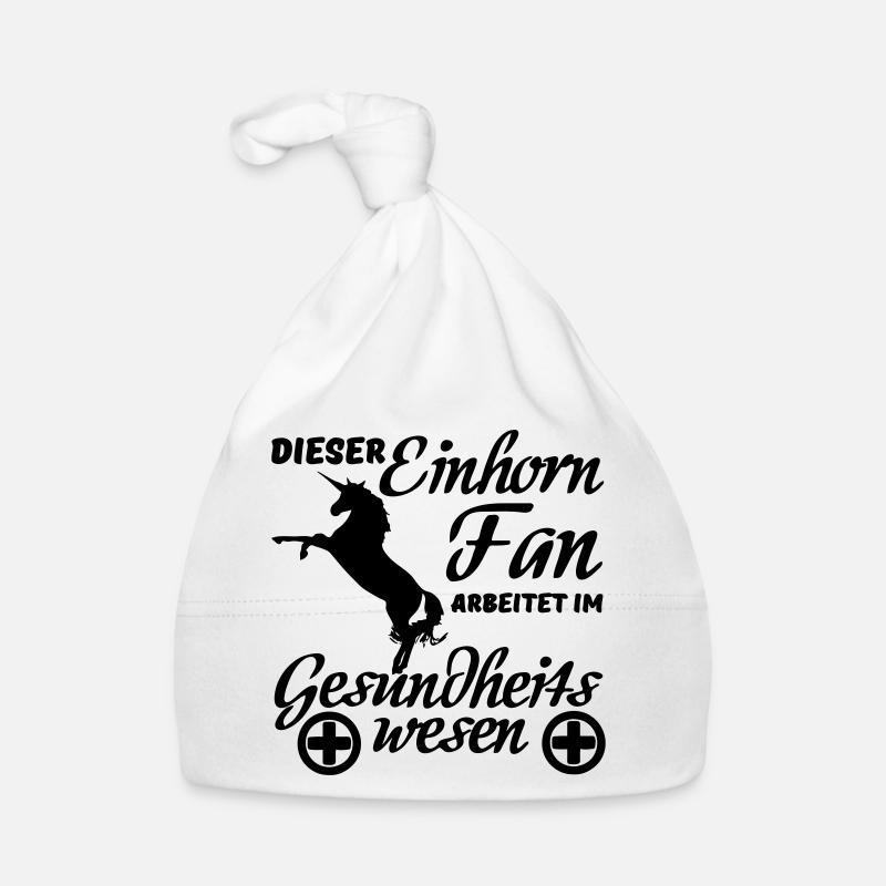 Einhorn Einhörner Medizin Spruch Geschenk Beruf Baby Bio-Mütze
